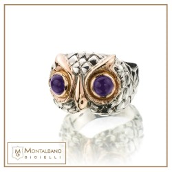 Anello Civetta new viola | Gioielli De Nobili